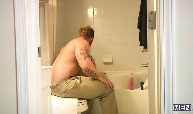 My two Daddies - Luke Adams with Aaron Bruiser booty Love