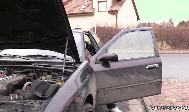 This Dilf Has To Entice The Car Mechanic