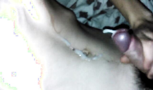 Masturbation my penis and cumshot