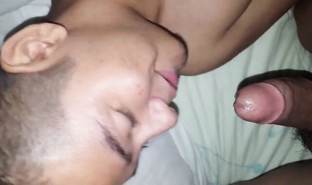 Eating my classmate's cum