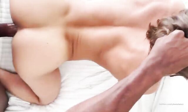 White Greedy slut's magnificent good-sized darksome shaft