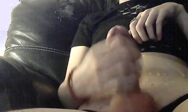 big cock femboy jerks and cums 2