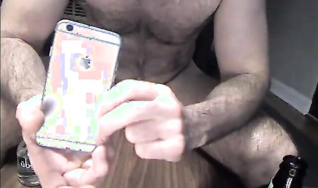 bushy Daddy Rides A fake-manhood And Blows a fountain