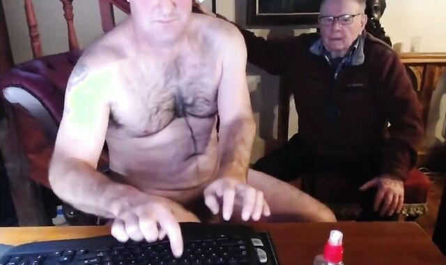 grand-father And Father Have fun On cam