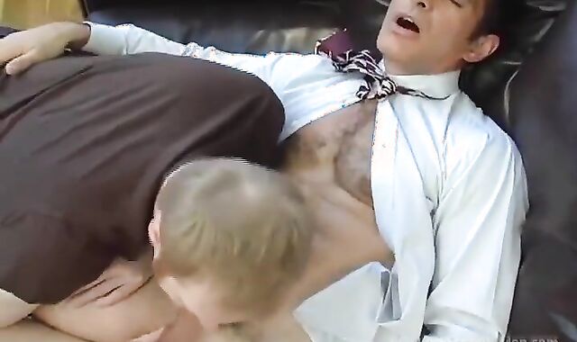 tastey Father Toying With Pale Cub