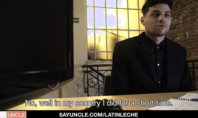 Latino lad Working bare receives Barebacked