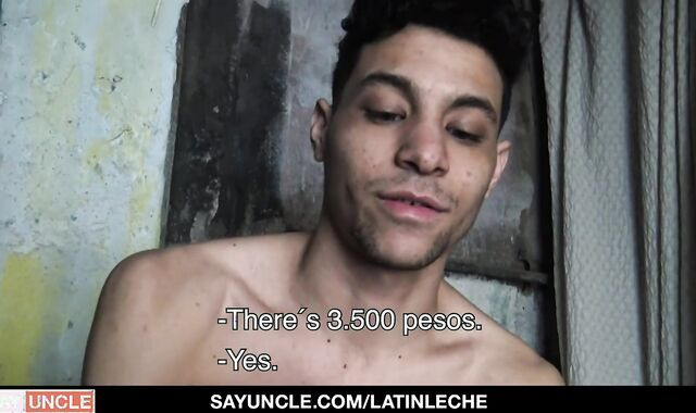 Latino lad Working bare receives Barebacked