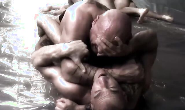 5-way Oil Wrestlng Battle Royal Dads. (excerpts)