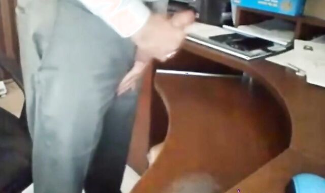 Grandpa in Suit Masturbating