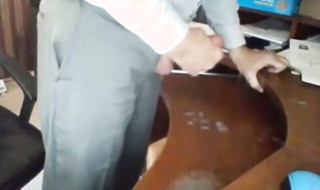 Grandpa in Suit Masturbating