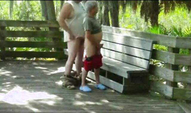 outdoors Scenes Where grandad Sucky-suckys & acquires nailed By chubby