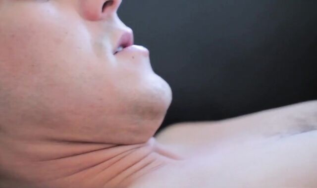 Beefy unshaved first-timer tough tugging at castings