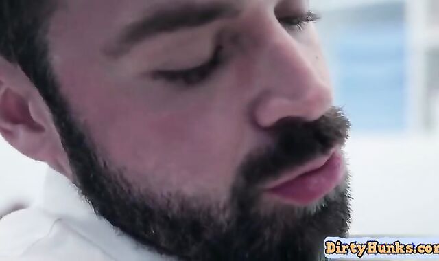 Outstanding youngster fellow rough sensual kissing