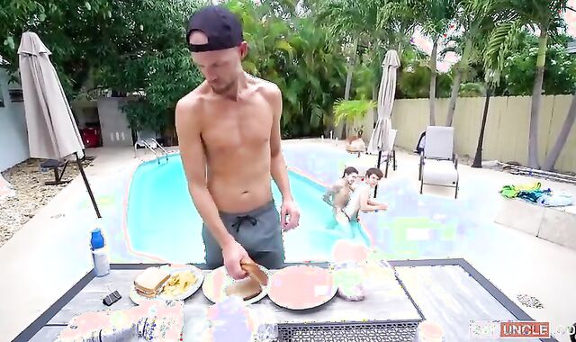 4th Of July With My Uncles. lusty homosexual Bang-out