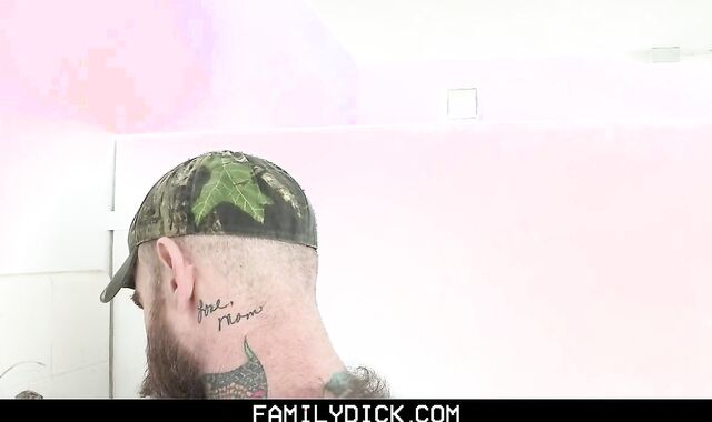 ultra-kinky Stepson Barebacked By Buff father