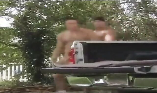 Fuckfest With The Mechanic. grubby gay Nail-jamboree