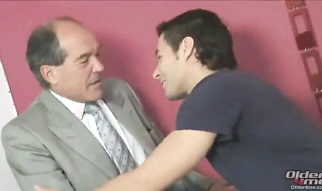 two aged fellows And A youthfull Latino Have A three-way