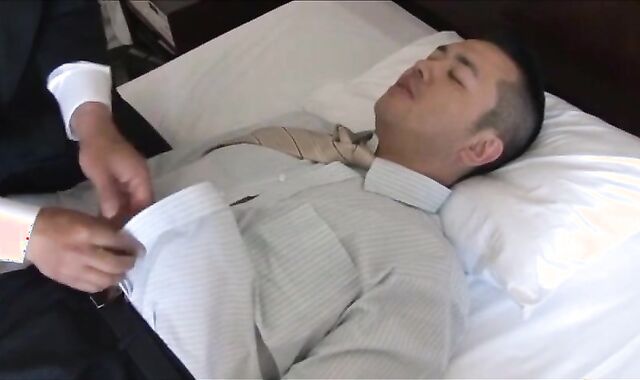 Father Businessmen Having Some pleasure In A Hotel Guest room