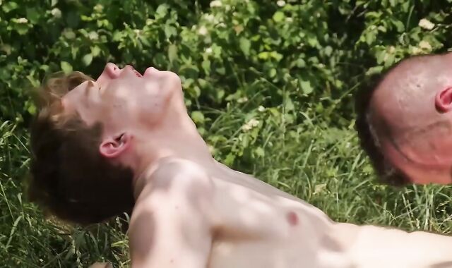 European dressed in uniform gang-smash outdoors