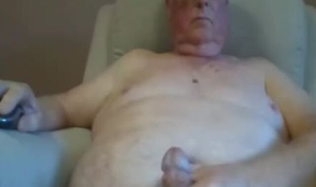 grandpa wank off On web cam