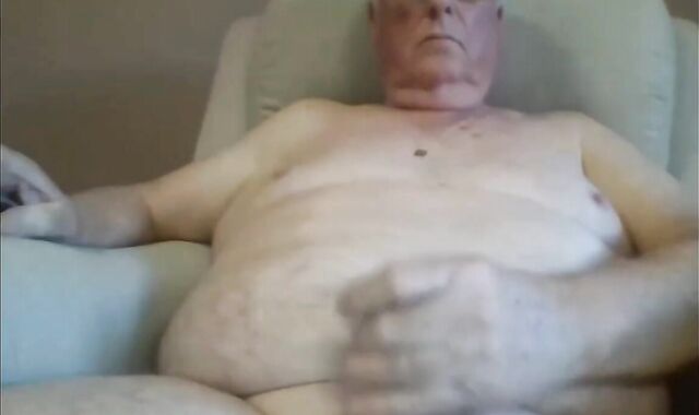 grandpa wank off On web cam