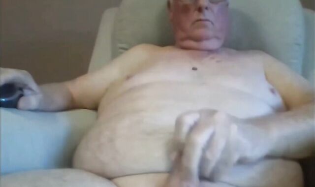 grandpa wank off On web cam