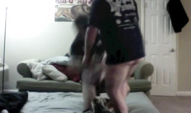 Papa & Wolfy Flip In Their Rugby Kits