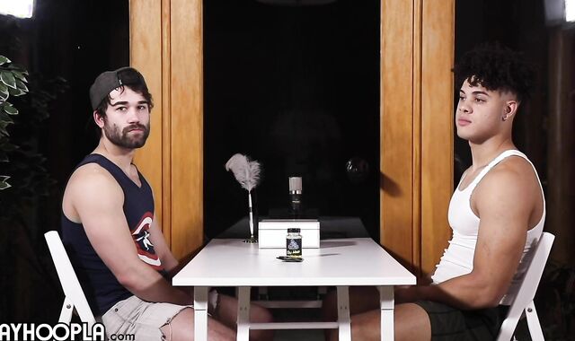 Parent Derek strikes Ethans saucy aperture - TOTAL DOMINANCE - superb Facial cumshot