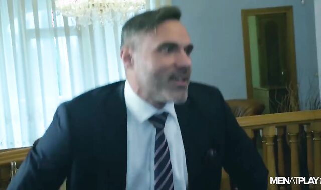 two BUSENESS males FUCKUNG THEIR fake-chisel