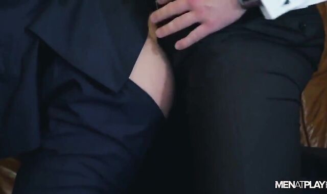 two BUSENESS males FUCKUNG THEIR fake-chisel