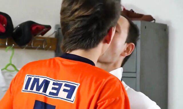 trainer Barebacks teen hard-on