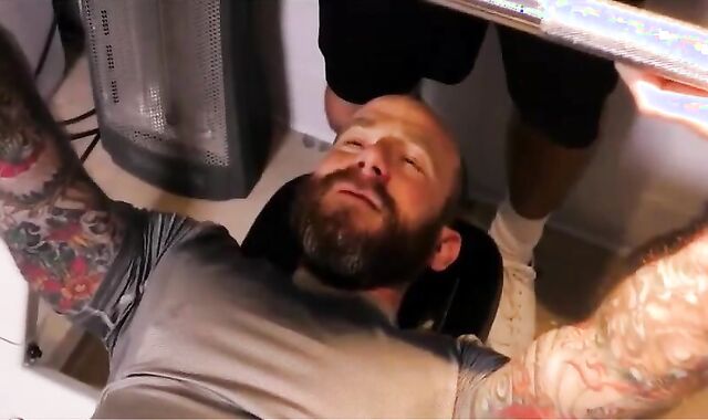 His Tep dad Gives Him A Workout.. And A Inward pop-shot