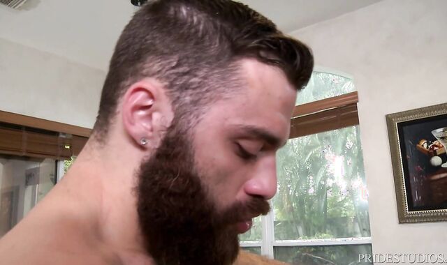 Extra Good-sized Rods: Furry caucasian mature gets rock hard shagging