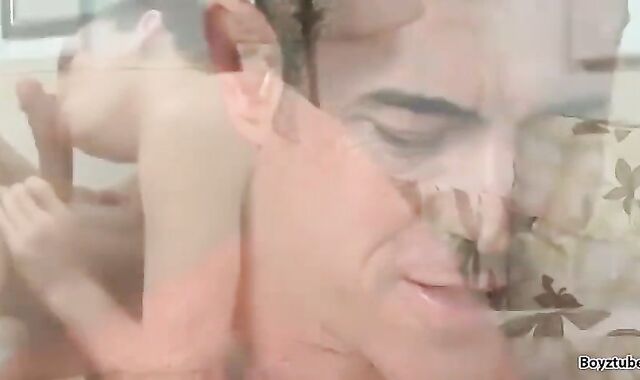 Uncle romping on sofa