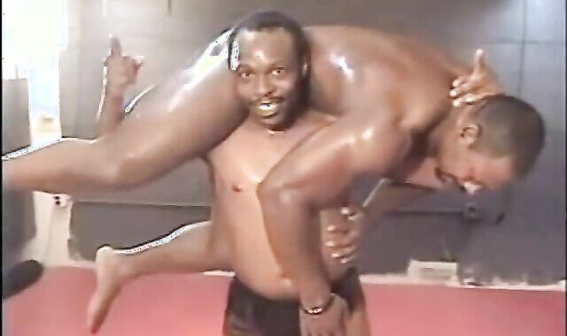 Ending Wrestling Match two yam-sized studs