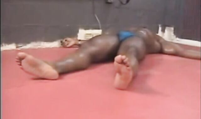 Ending Wrestling Match two yam-sized studs