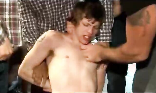 school-older age teenage gets attached And gang-romped By Daddies In A Bar