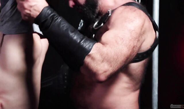 FamilyCreep: Glorious Aiden Joseph draining Alex Tikas enormous fuckpole