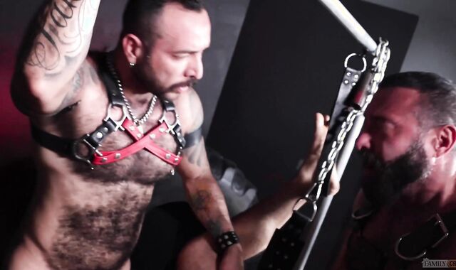 FamilyCreep: Glorious Aiden Joseph draining Alex Tikas enormous fuckpole