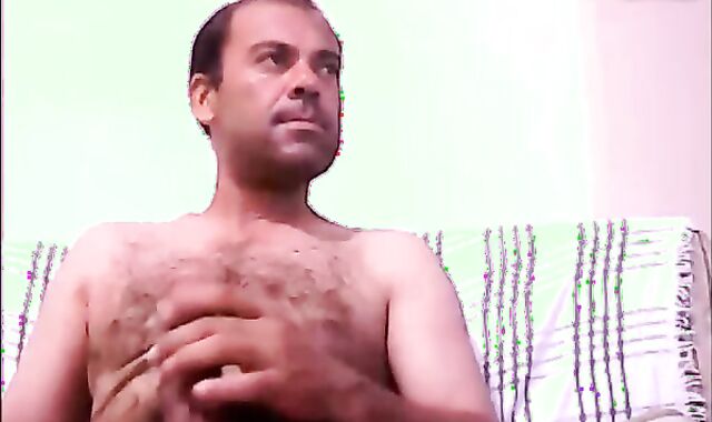 Latin Parent jack off His chunky ramrod And ball butter