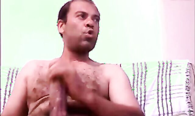 Latin Parent jack off His chunky ramrod And ball butter