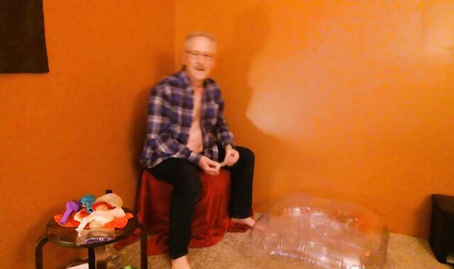 Balloonbanger 68) trio Med Size Balloons - Pop Jerk jizz - Dad