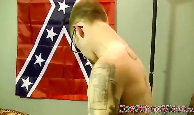 Nerdy Tattoed youngster ravages A humongous dark man