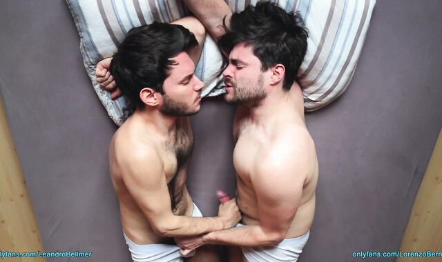 Friends jerking off together (very intimate) 2