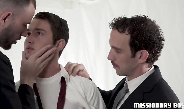 Senior Anderson - Ordination. Bishop Davies & President Manwa