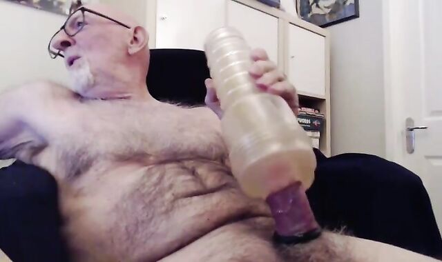 fur covered Gramps jerk off And jizz Demonstrate