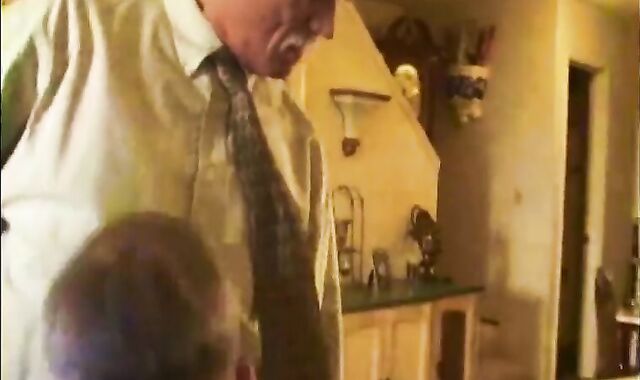 daddy elderly Suit Silver Daddy Have admirable Lovemaking In Hotel Room