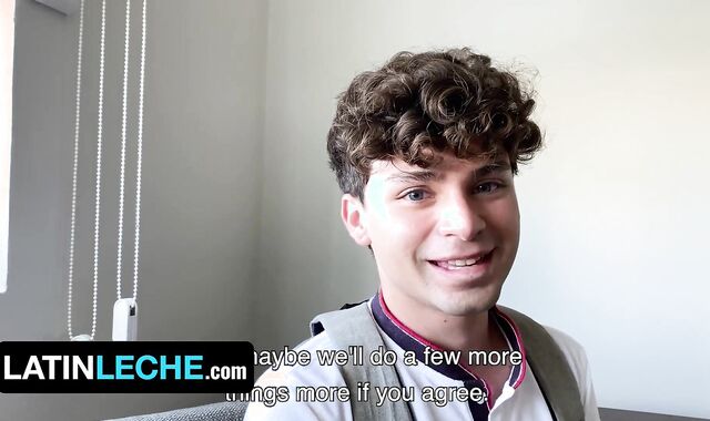 Uber-Cute First-Ever-Timer Dude John Davei Salivates On Latino Cub Igor Lucios' Meaty Manstick - Latin Leche