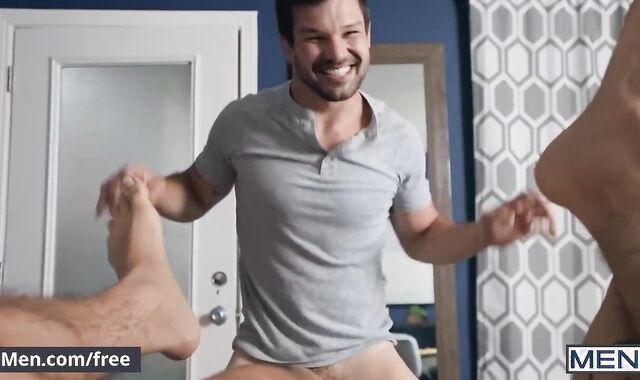 FOLKS - Angel Rivera Heads To His Guest Guest Room And Have Fun With His Beloved Faux-Prick And Lets Brysen Observe Him