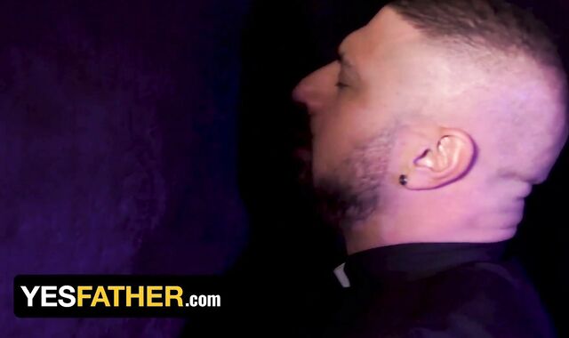 YesFather - Super-Ultra-Ultra-Cute Latino Dude Gabe Bradshaw Gets Boned By Crank Priest During Spunky Confession